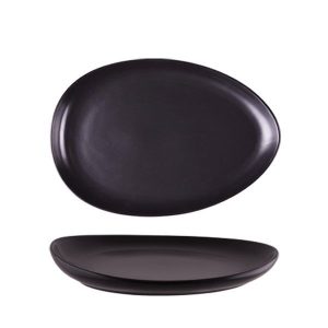 Fuente Oval Alpha Negro (Caja 2/3/6 ud.)